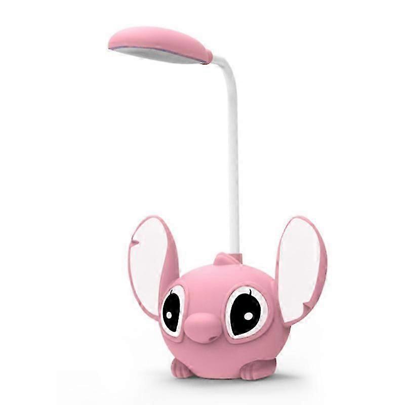 Aoger Disney Stitch Led Desk Lamp With Pencil Sharpener Foldable Light Cute Desk Lamp Usb Recharge Light Gift From Classmates