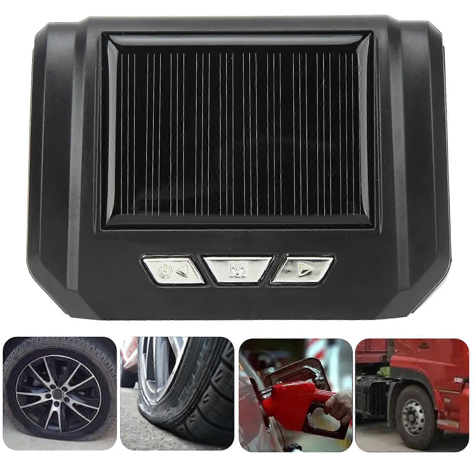 6 Wheel Truck Tire Pressure Monitoring System Wireless Solar Power TPMS Monitor with 6 Sensors for Light Truck RV 