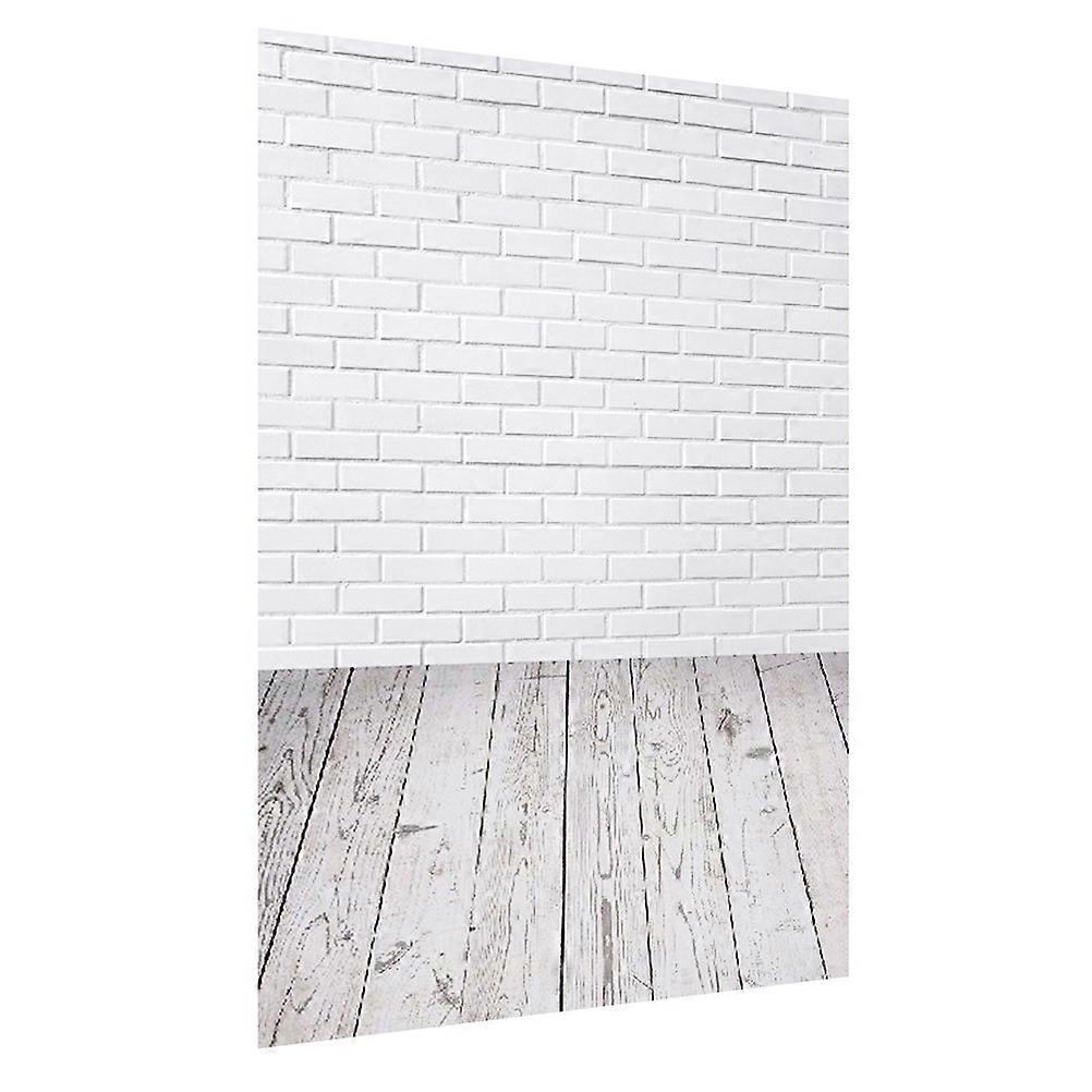 White Washed Brick Backdrop Fabric Background Cloth Photography Studios 210.00X150.00X0.10CM Modern Style 1Set