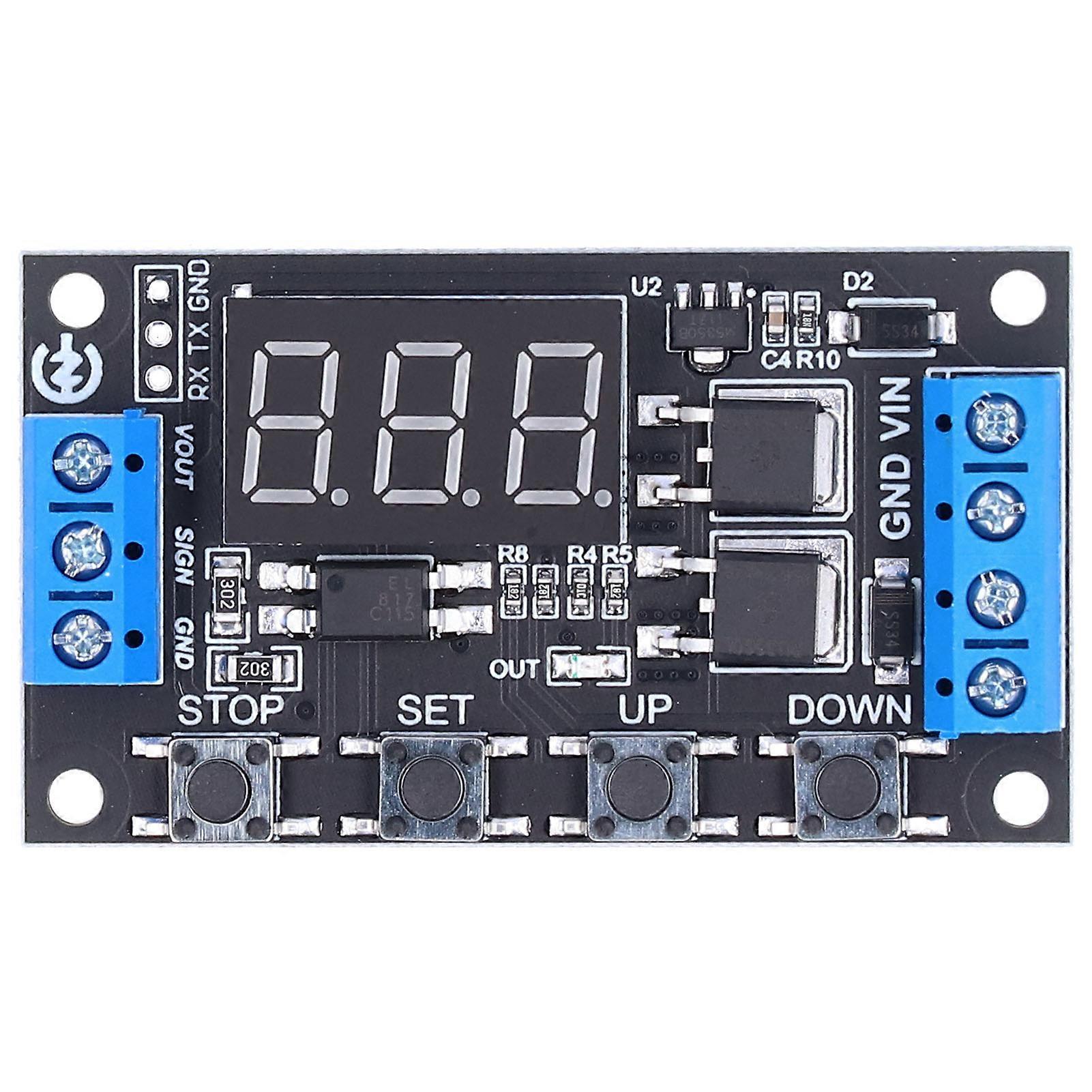 Delay Module Digital Trigger Cycle Timing Delay Module LED Relay Board for Industrial Control Electronic Equipment