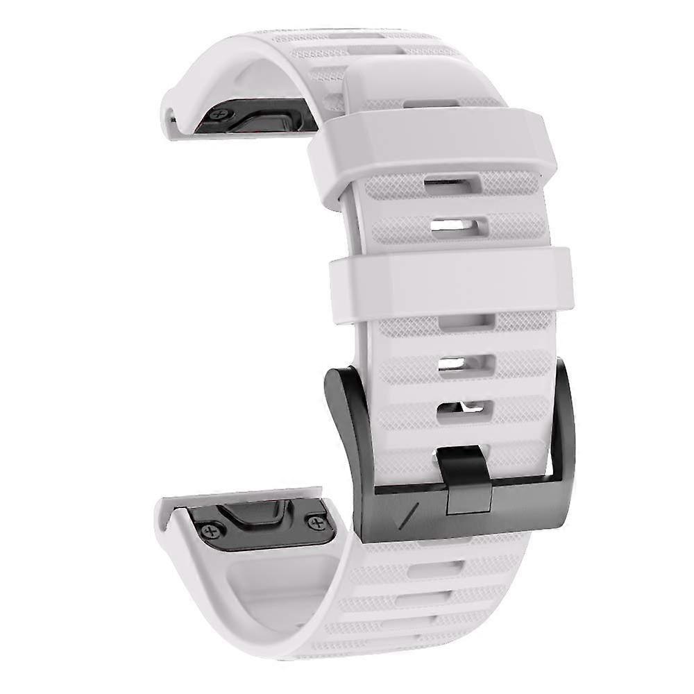 Strap for Garmin Fenix 6X, QuickFit 26 mm Wide Watch Strap Compatible with Fenix 6X / 6X Pro, Fenix 5X / 5X Plus, Fenix 3/3 HR White
