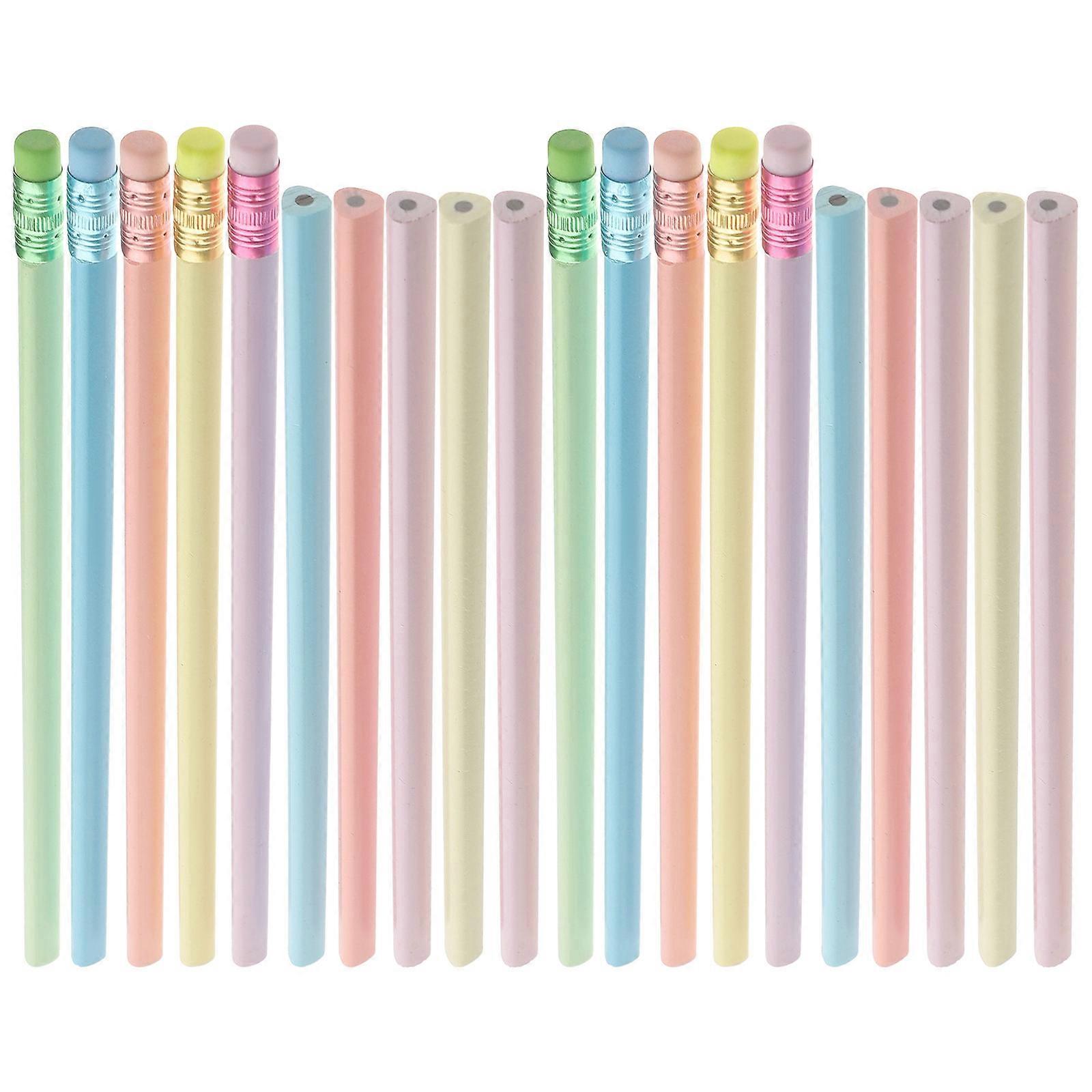20Pcs Writing Pencils for Students Colored Wooden Pencils with Smooth Writing