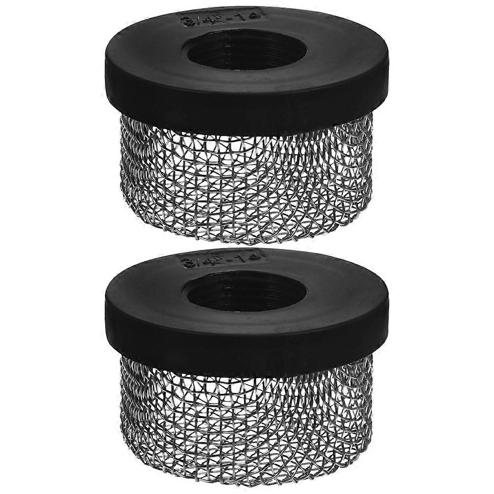 Drain Valve Strainer Replacement 2Pcs Black Plastic for Pool Strainer Tool