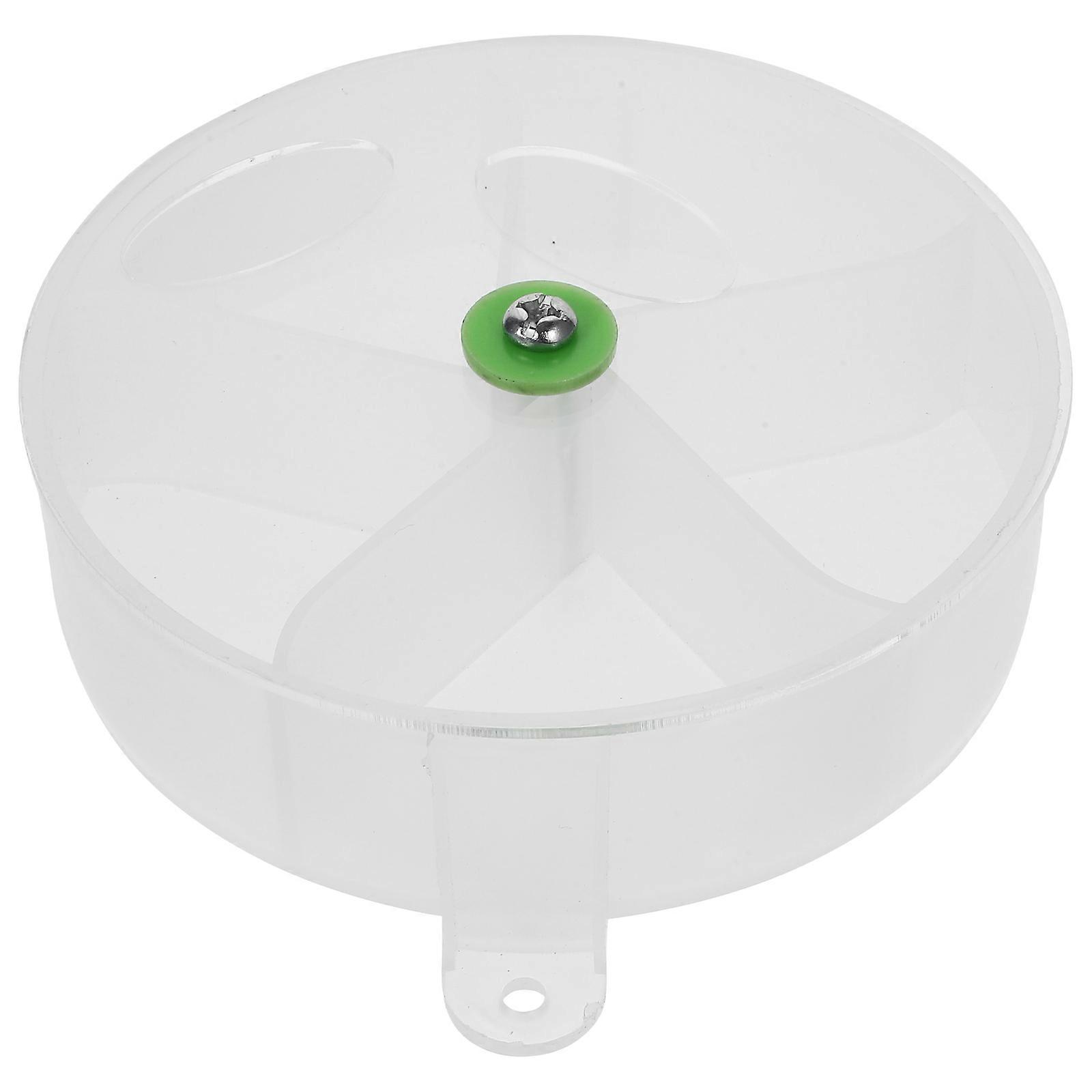 Bird Foraging Toys Box Parrot Food Holder Foraging Box Pet Parrot Cage Mounting Matte Transparent White 5.1×5.1×1.6in Foraging 1Pack