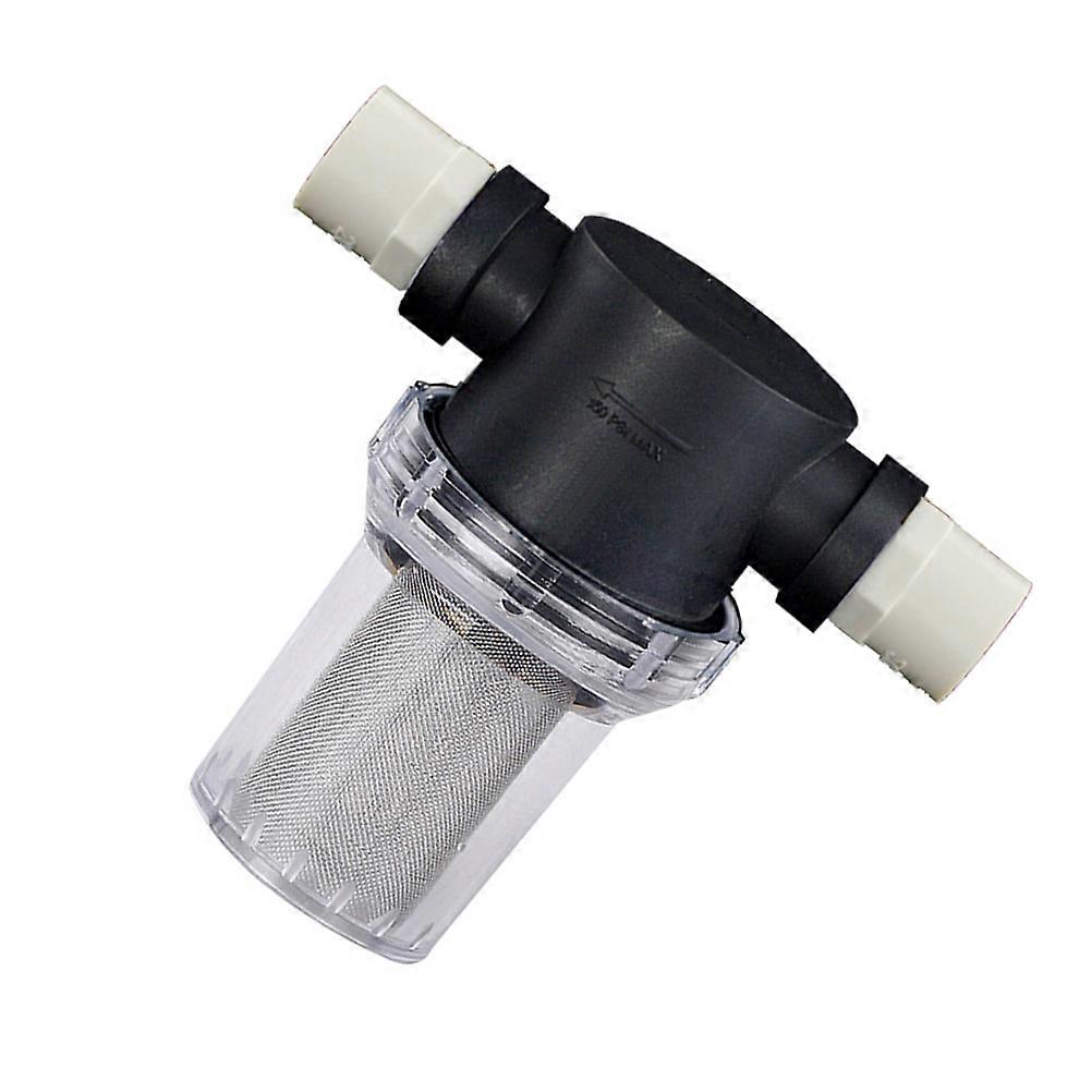 Garden Hose Sediment Filter High-Pressure Connection Fitting Household Use Plastic Protect Pressure-Washer Pump 5.3×4.7×3.1in 1Pcs