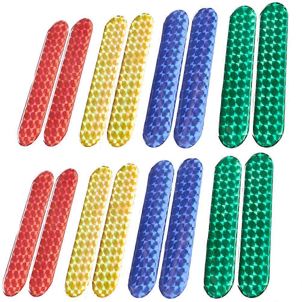 車の反射ステッカーの夜の運転保護反衝突の警告ポリ塩化ビニール材料4組