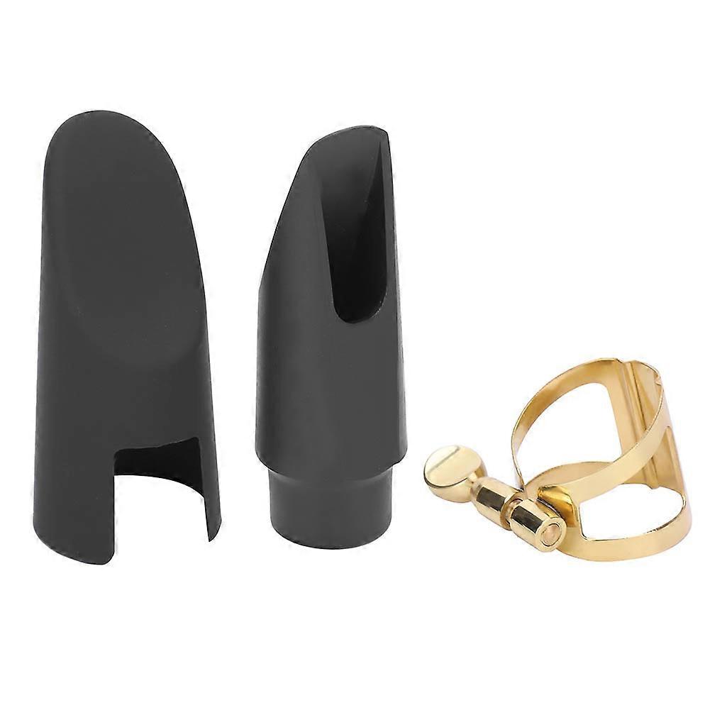 Soprano Saxophone Mouthpiece Kit Cap Ligature Fastener Parts Music Instrument Accessories Matte