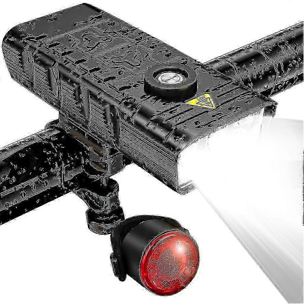 Cykellampor för pendlare 7000 lumen vattentät LED fram och bak