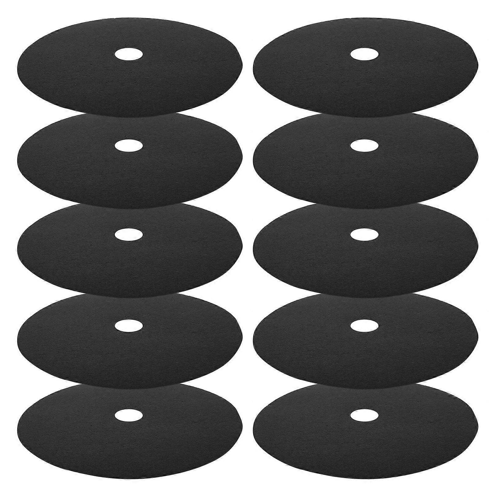 Tree Root Covers 10Pcs Non-Woven Fabrics Black Round Mats For Gardening Tools Shade Protection In Orchard Garden