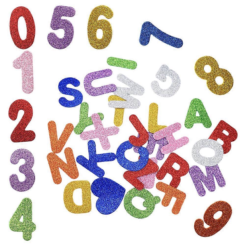 Self Adhesive Glitter Alphabet Stickers 2 Packs Craft Supplies Assorted Color Ideal For Birthdays And Anniversaries Indoor Use With DIY Experience