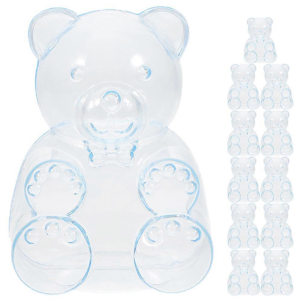 Skyblue Bear Shaped Candy Boxes for Party Use Material Sturdy and Durable 12pcs