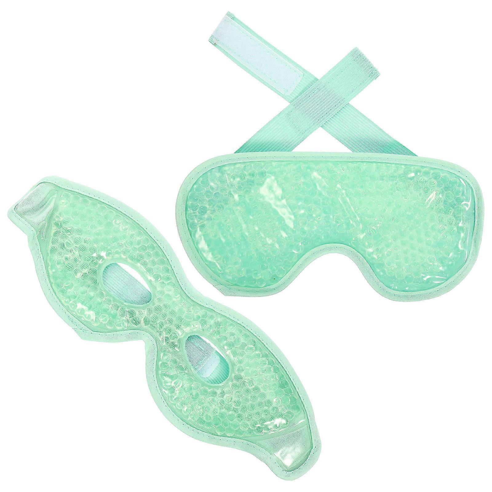 Cold Eye Mask For Puffiness Cooling Eye Masks Women Sleep Aid Home Use Oval Shape 20.00X9.50X0.50CM 2Pcs