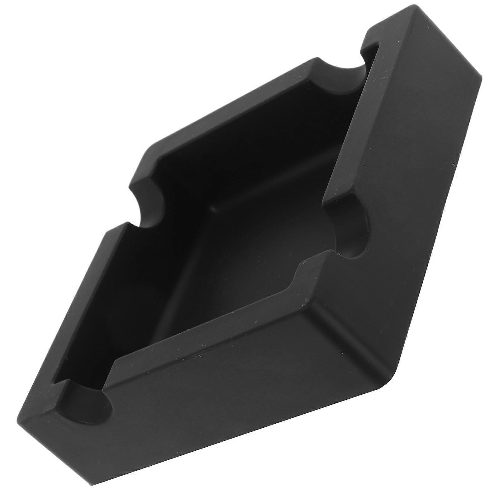 Stylish Black Silicone Ashtray for Home Office Use with Smooth Surface and Anti Slip Design