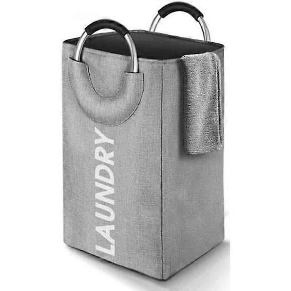 Premium Large Capacity, Foldable Laundry Hamper, Fabric, Gray, 45L