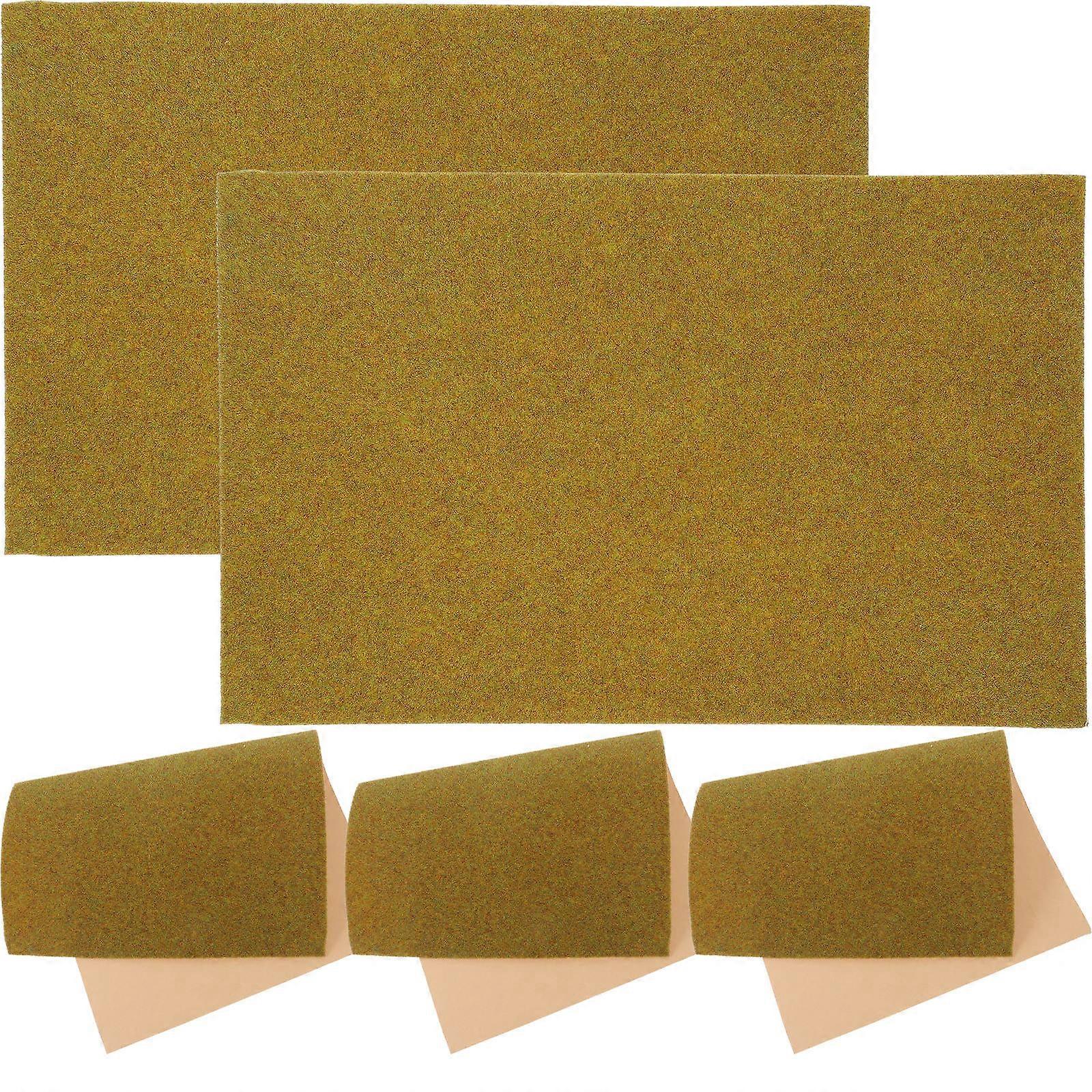 Sand Table Model Simulation Brown 30.00X20.00X0.20CM Realistic Appearance 5Pcs