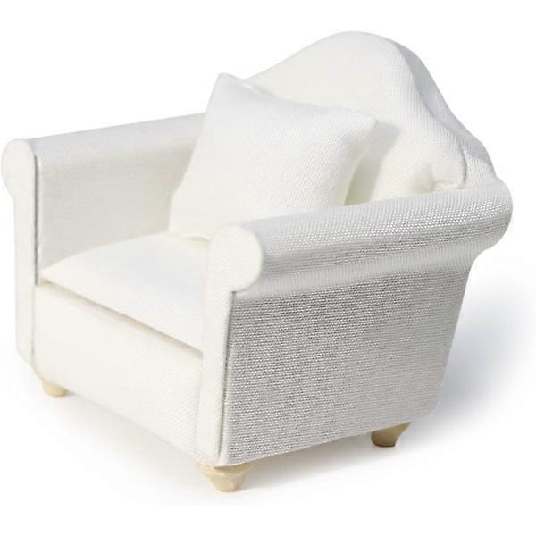 Dollhouse Sofa with Cushion 1:12 Scale Miniature Sofa Armchair L