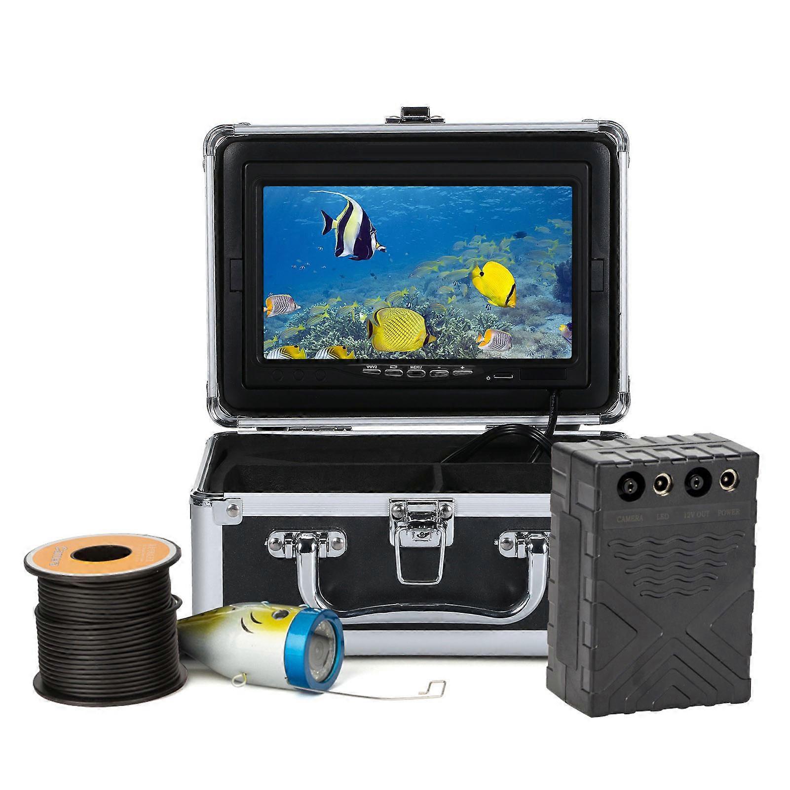 Unterwasser-Angelkamera Fischfinder mit 12-LED-LCD-Display IP68 wasserdicht für das Eisfischen mit See-See-Boot