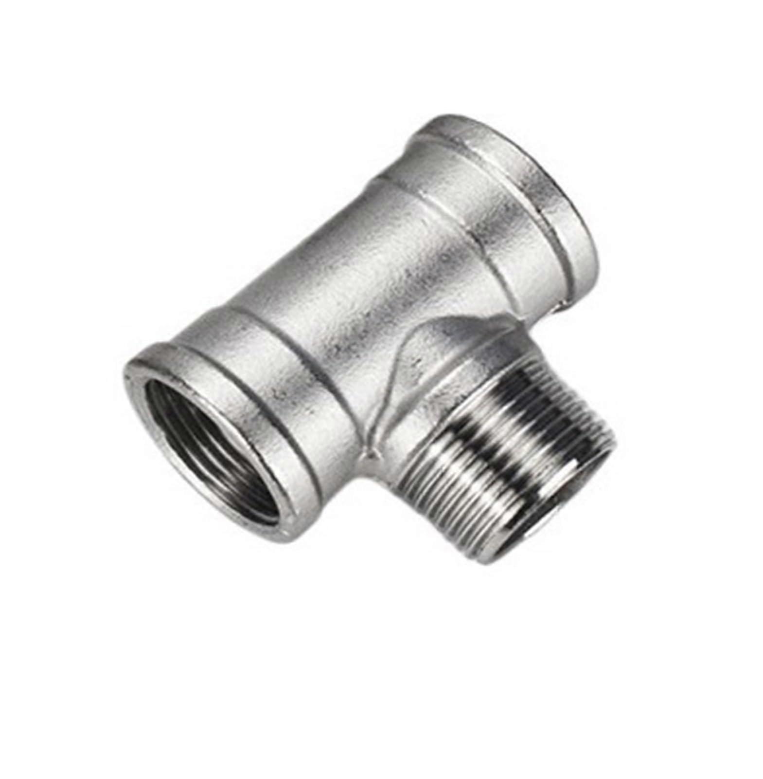Internal And External Threaded Tee Fitting In Stainless Steel 304 With G1-1/4 Thread For Sanitary Piping