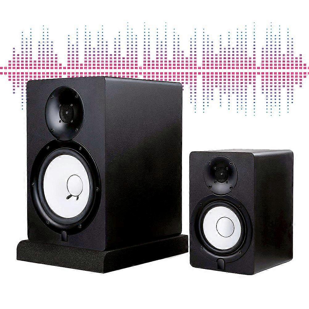 2Pcs Studio Monitor Isolation Pads High Density Acoustic Foam