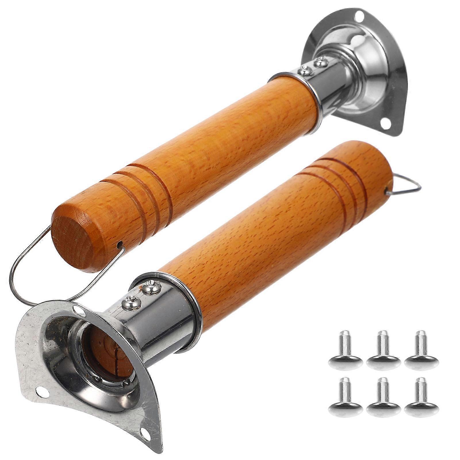 2Pcs Detachable Pot Handle For Heat-Insulation And Anti-Scald Cookware Supplies In Brown