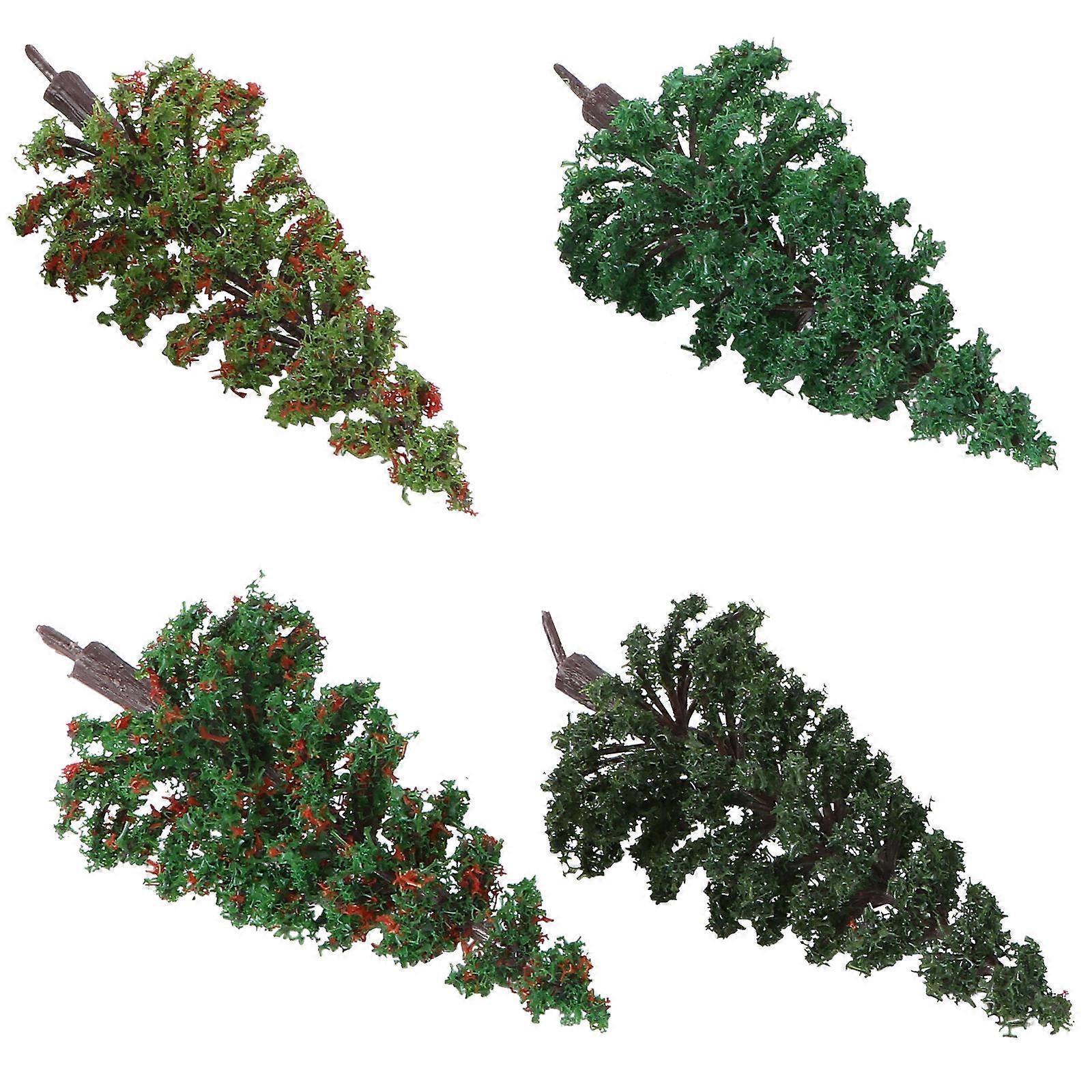 Assorted Model for Decor Made of Durable Nylon Perfect for Mini Landscape Vivid Details 4pcs
