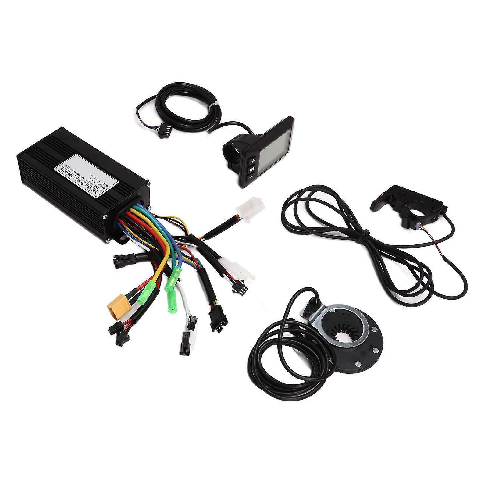 Electric Bike Conversion Controller Kit Power Assist Sensor 3 Modes 9 Tube Sine Wave Power Assist Kit with GD01 Panel