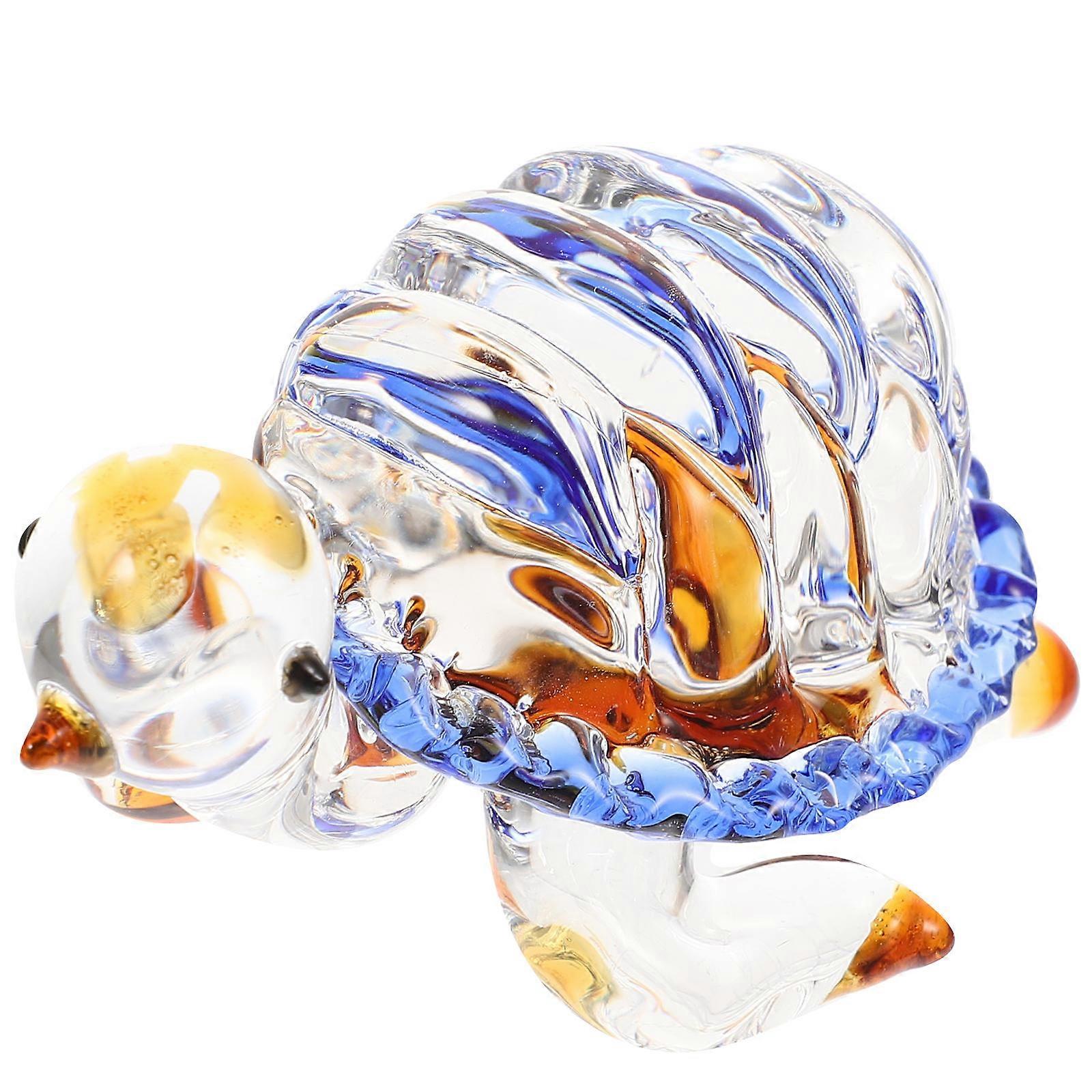 Creative Turtle Figurines For Tabletop Decor Indoor Decoration Blue 1Pack