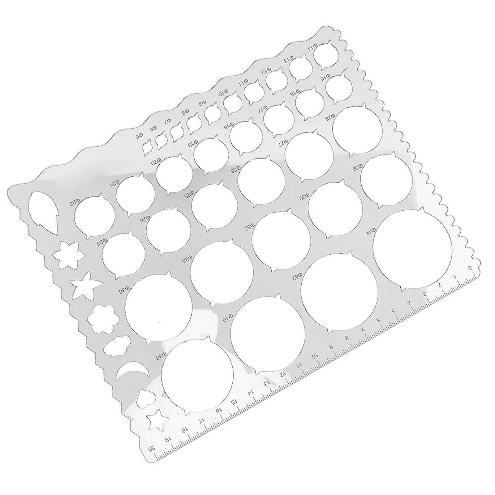Circle Drawing Tool Diy Quilling Ruler Rectangular Stencil For Beginners Outdoor Use 1Pcs