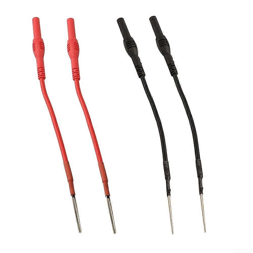Automotive Spoon Back Probe Set For 4mm Banana Test Leads, Flexible 4-Piece