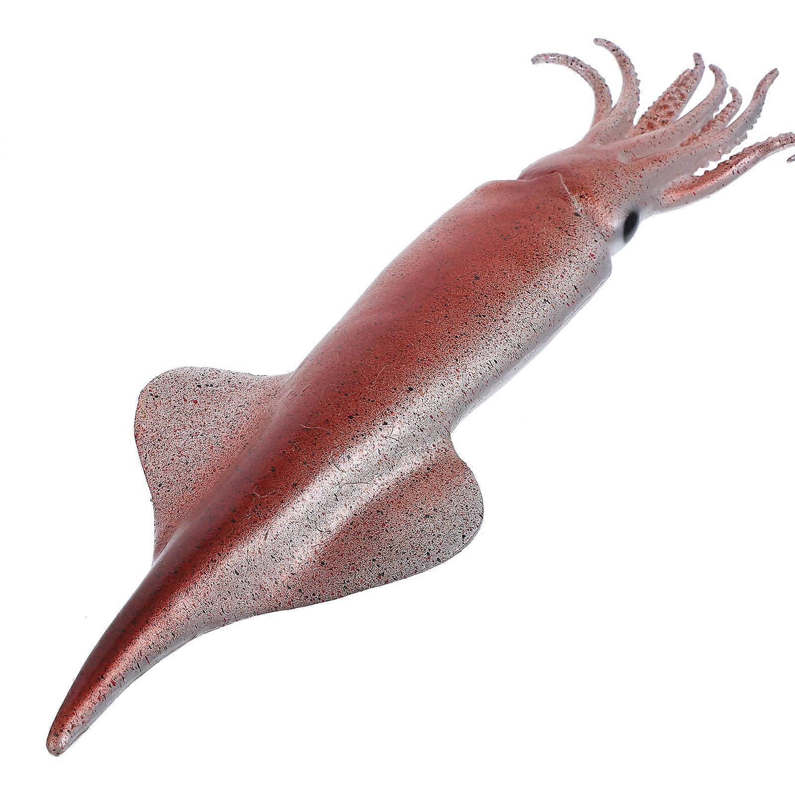 Fake  Squid Artificial Calamary Pretend Play Food Toy Realistic Meat Prop for Display