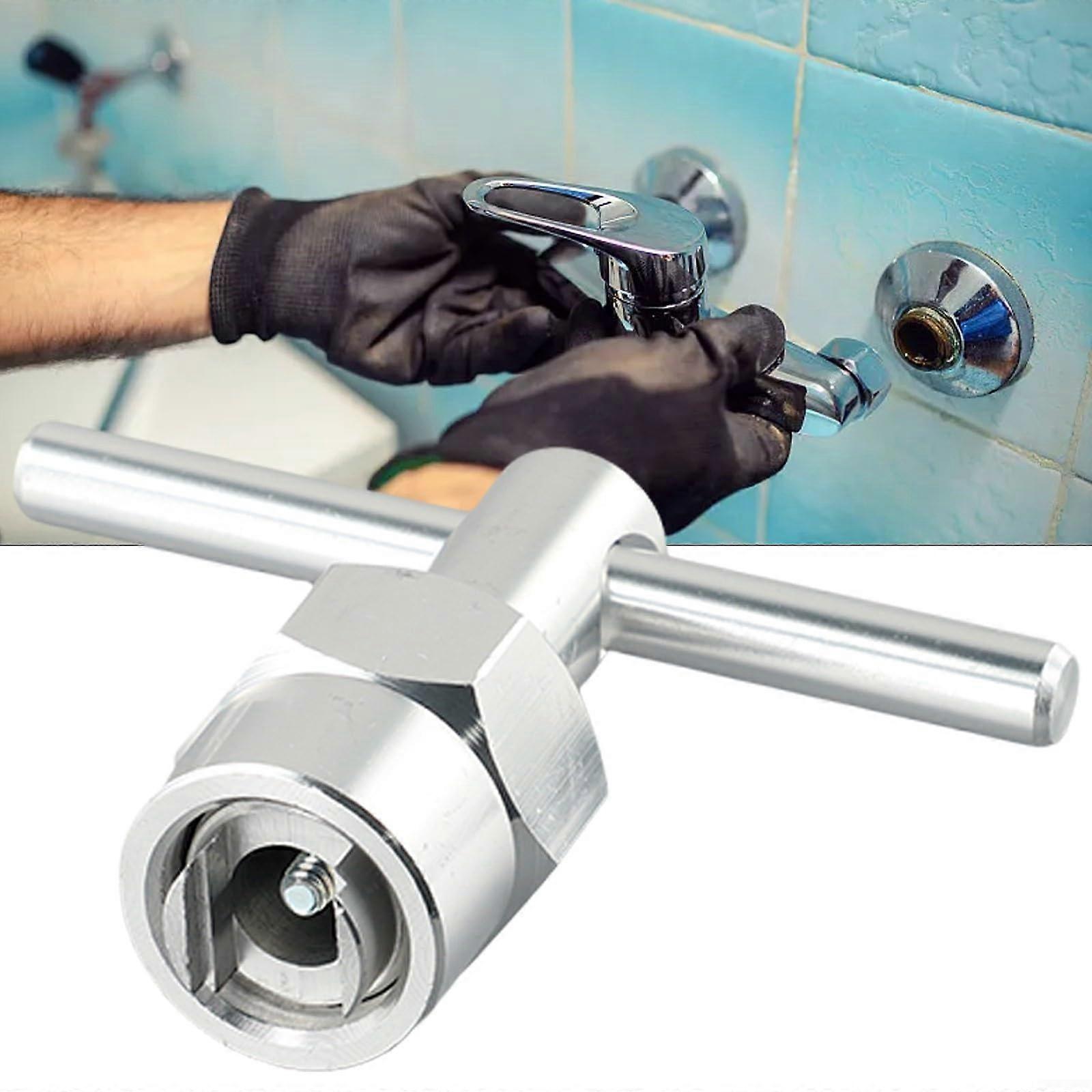Robust tool for removing faucet cartridges to efficiently fix leaks in bathrooms and kitchens