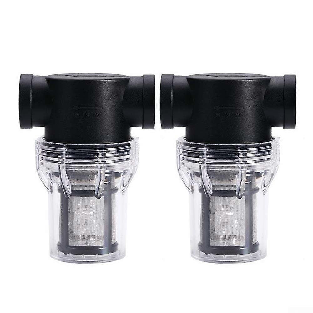 Edelstahl Wasserfilter 2er-Pack 80 Mesh Sieb für IBC Tanks und Schläuche 1,27 cm oder 1,9 cm Schmutz Sedimentfiltration 3/4in
