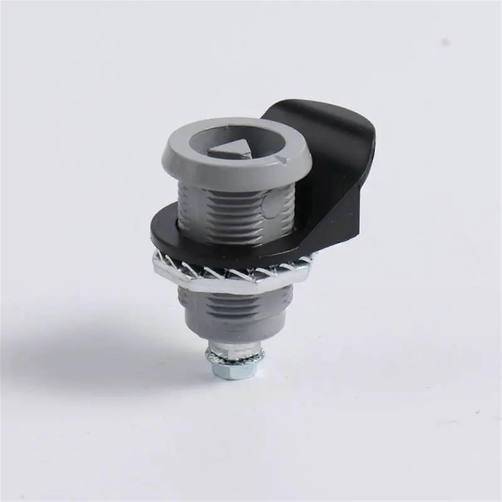 Triangular tongue lock, invisible, for interior doors, mailboxes, metal, gym, lockers, wardrobes, keys, 1 piece (Bgrey).