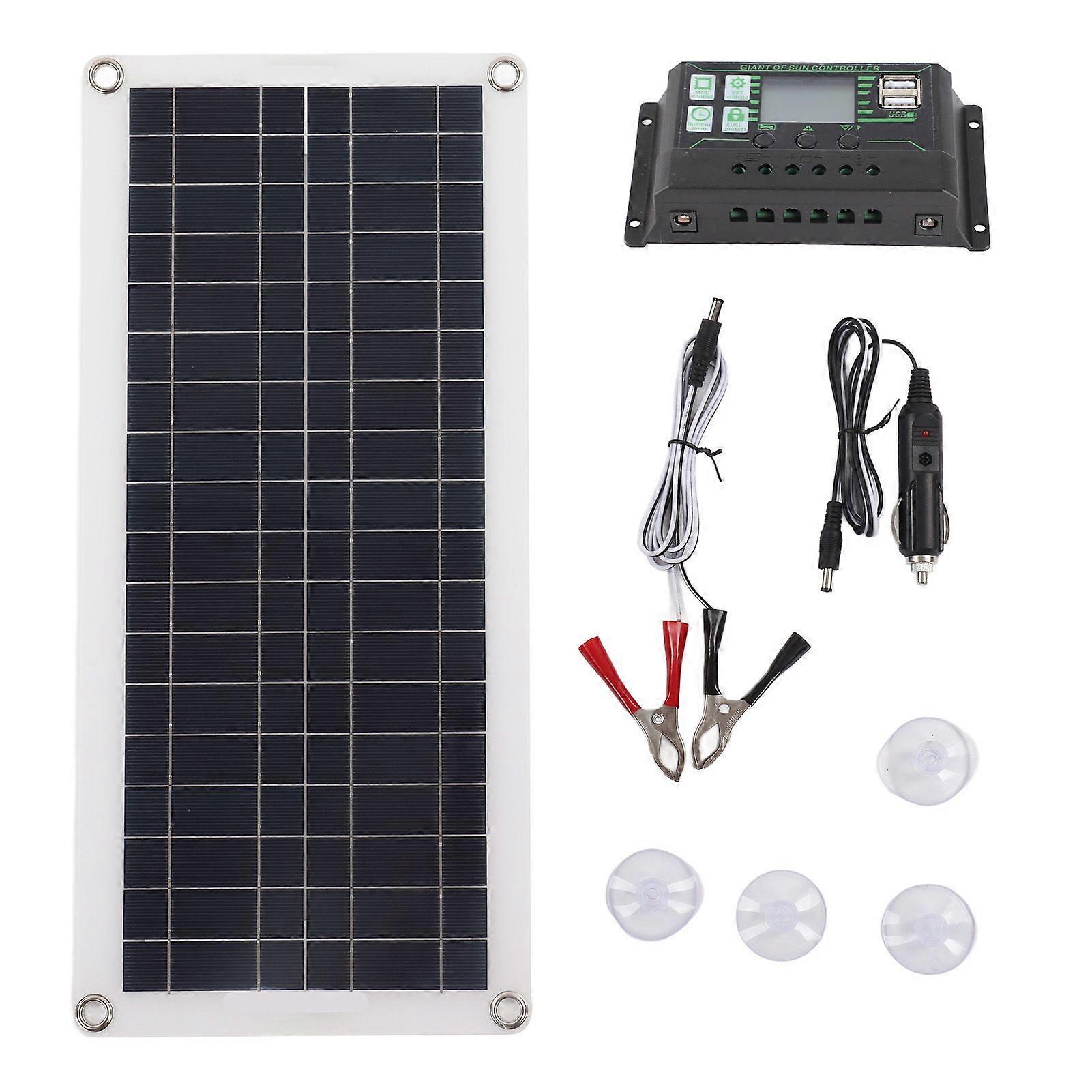 Solar panel 30W 12V polycrystalline silicon for car RV boat