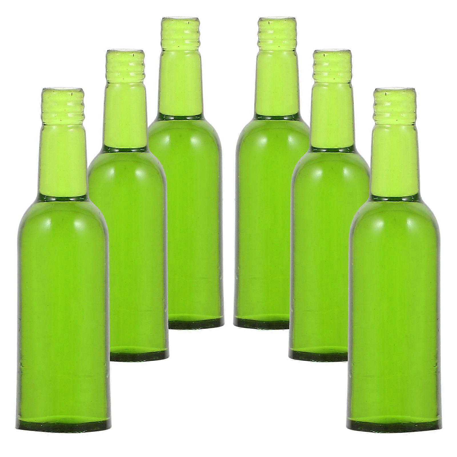 Resin Mini Beer Bottles for Creative Doll House Decor