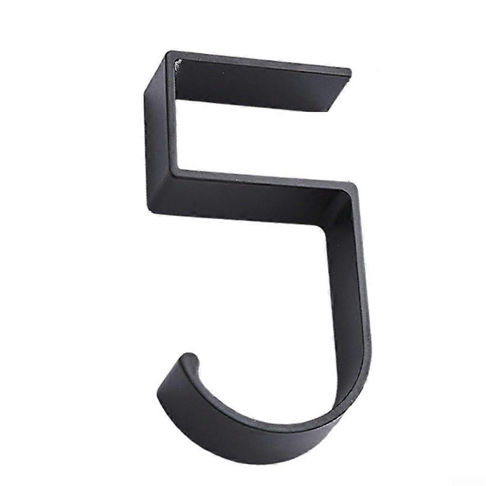 Desk Hook 4-Pack, No Tools Required, Aluminum Alloy, Black