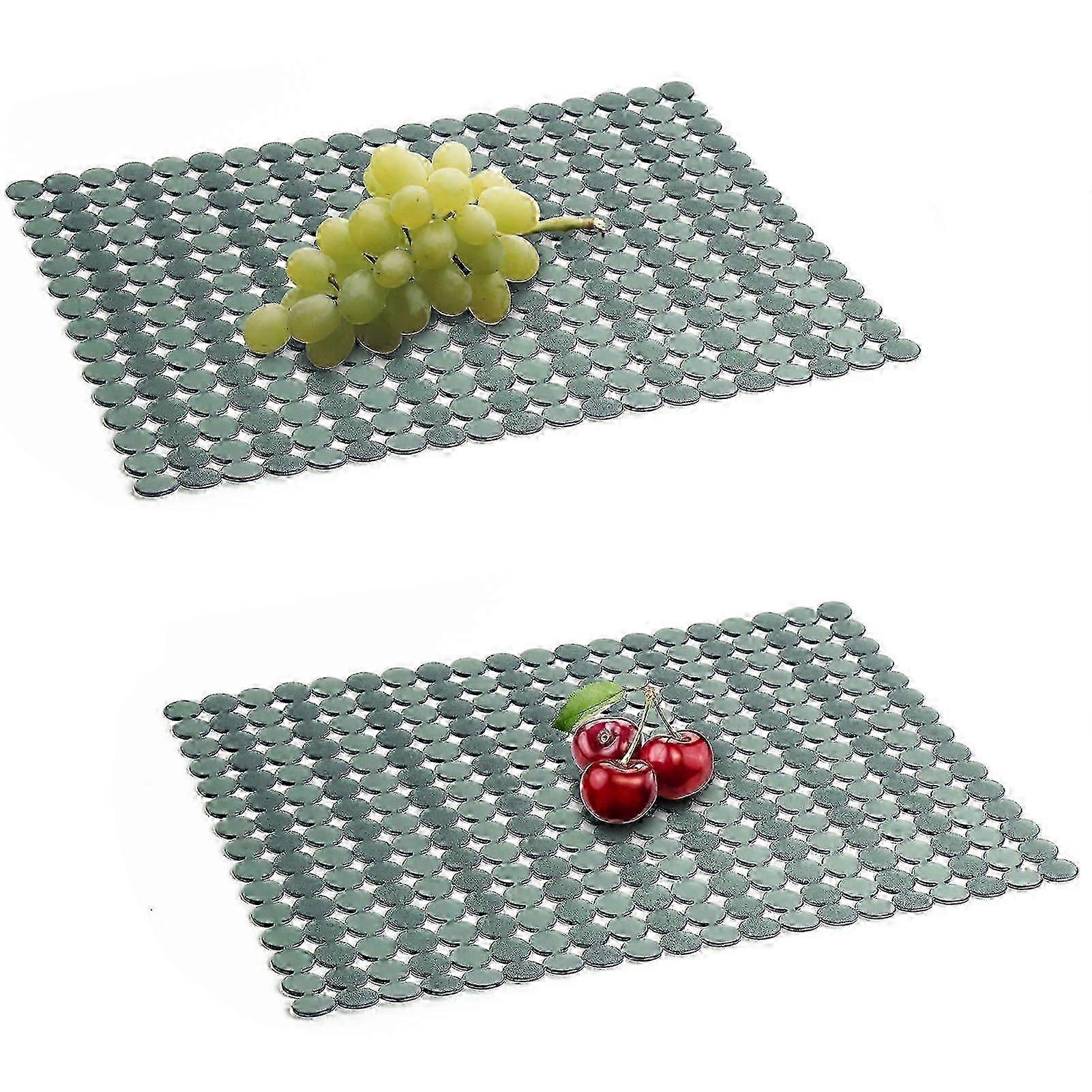 2-Pack Adjustable Sink Protector Mat, Fast Draining for Ceramic & Stainless Steel Sinks, DIY Cut-to-Fit
