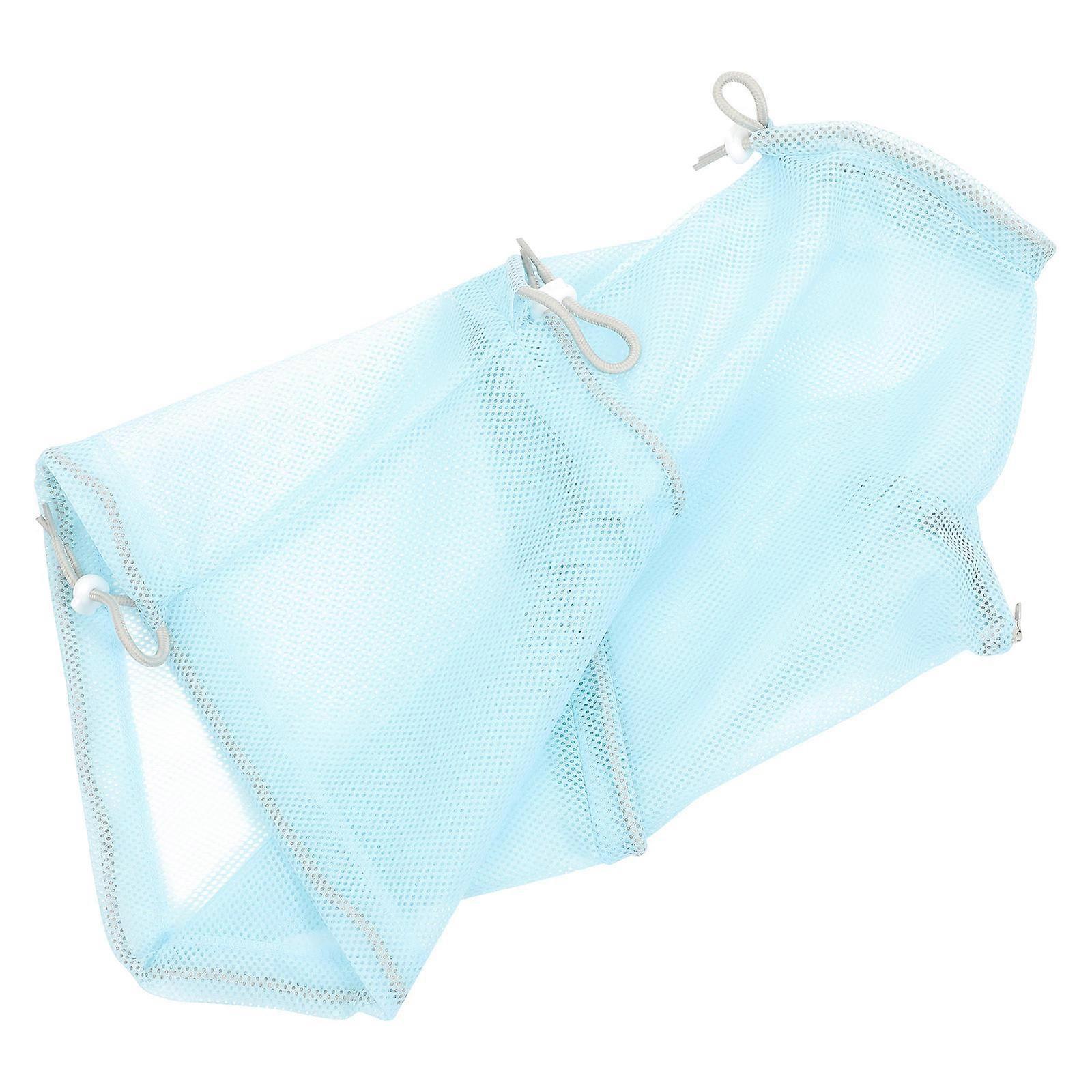 حقيبة غسيل قطط متعددة الوظائف 1 عبوة مثالية لأصحاب الأليفة للاستحمام والاستحمام الأزرق مع نفاذية هواء فعالة