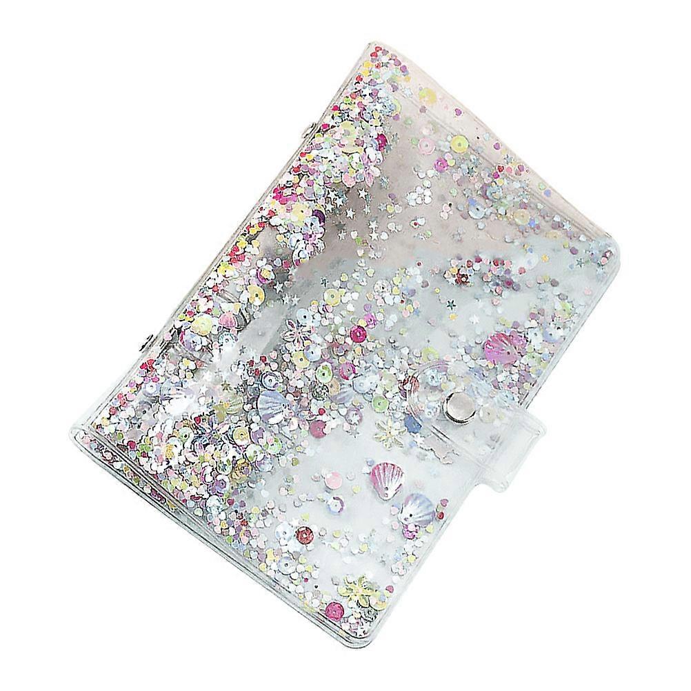Sequin Loose-Leaf Notebook Binder Cover For Students Multi Color Protective 1Set