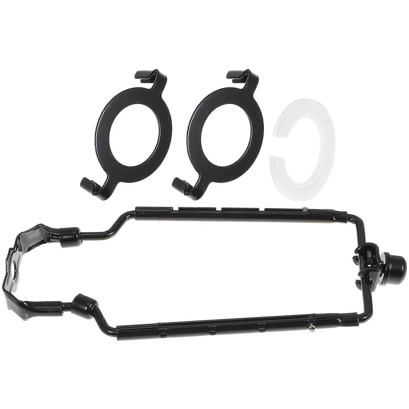 Lamp Shade Harp Holder Kit For Home Cafe Restaurant Adjustable Height Support Black Alloy Accessories 1 Set