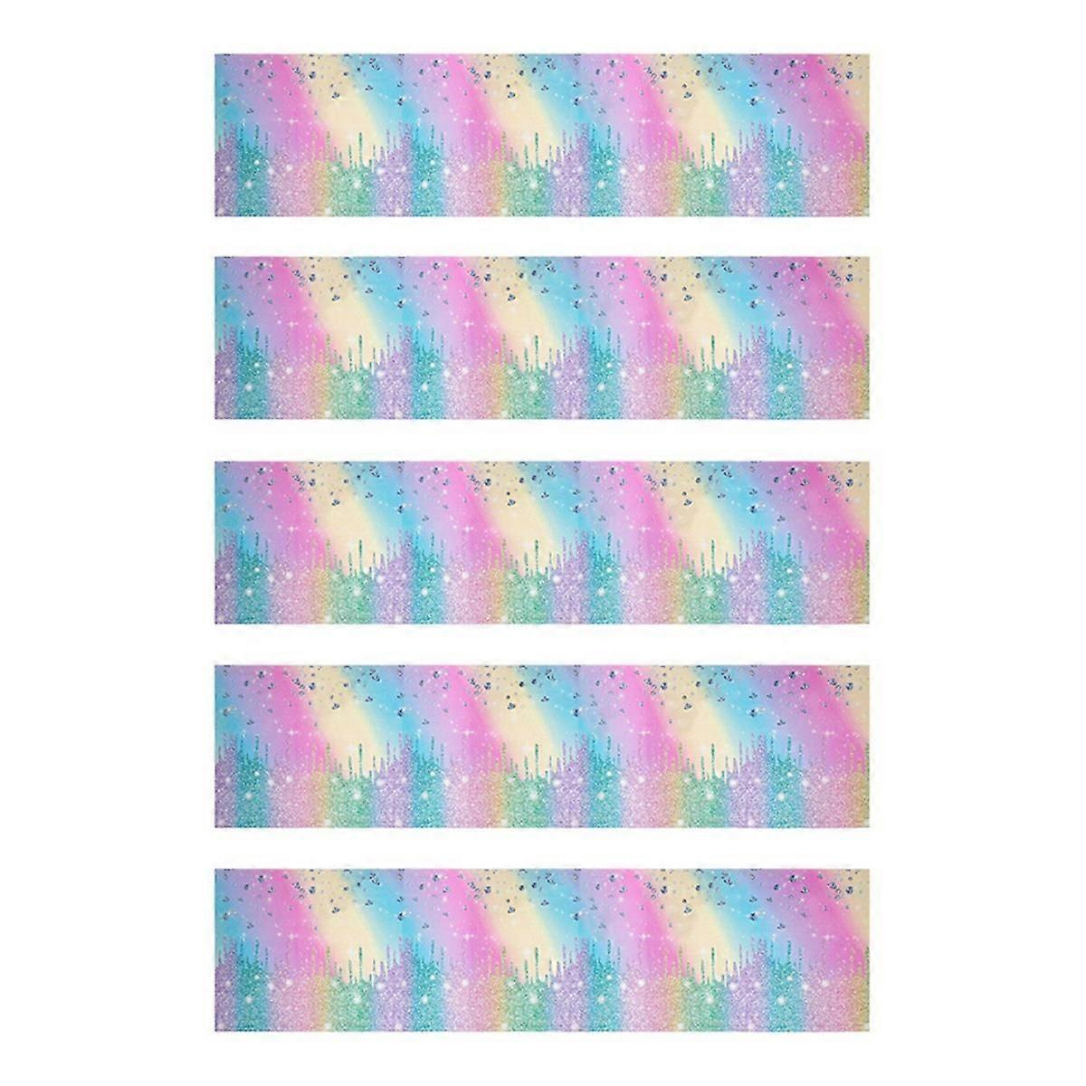 Gradient Diamond Birthday Disposable Tableware Macaron Paper Plate Cup B