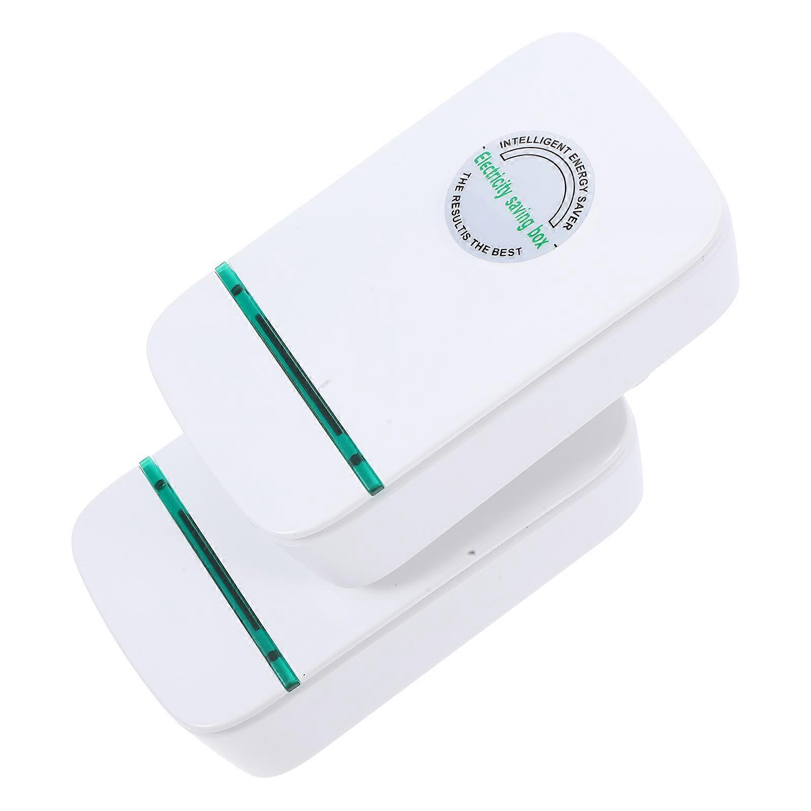Electricity Saver 2Pcs for Households Home Use 9.60X5.80X3.00CM Appliance -button Operation