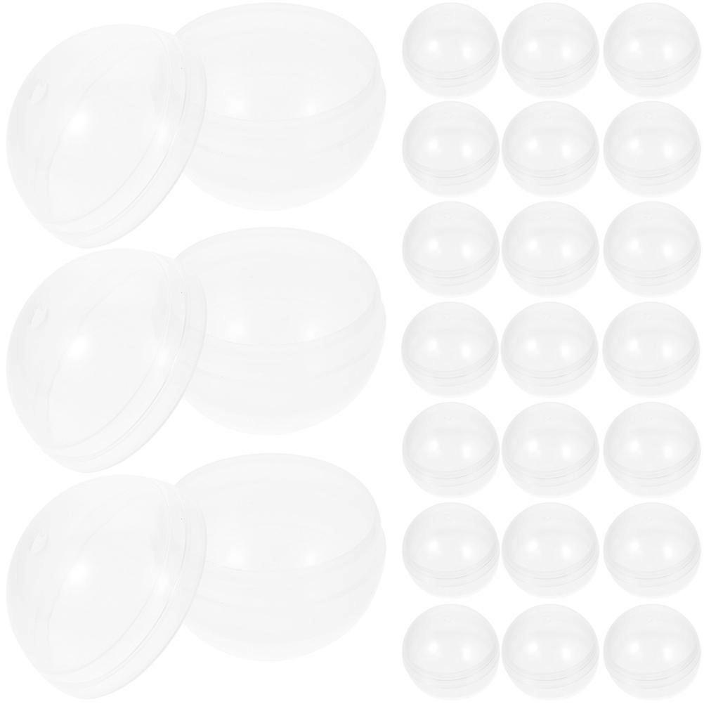 50 pcs Clear Round Capsules for Vending Machines Toy Capsules