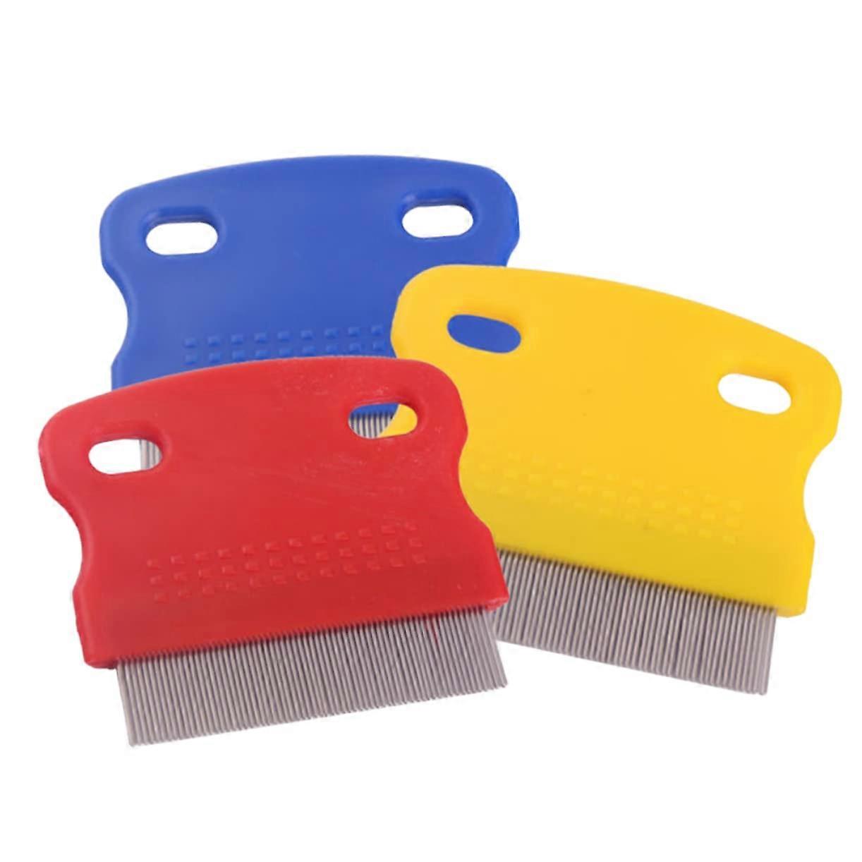2 pieces flea comb for cats and dogs, smooth rounded teeth, durable and comfortable