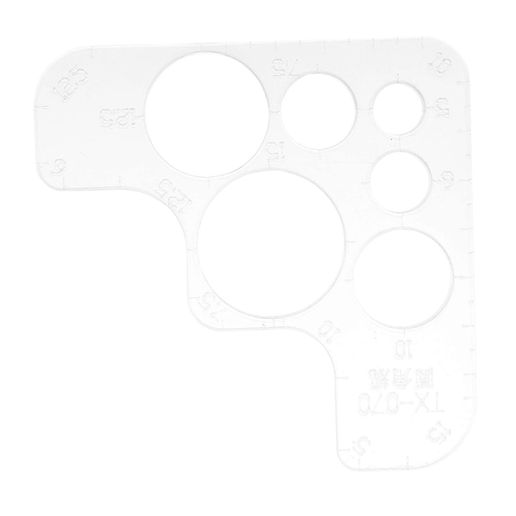 Acrylic Round Corner Ruler Positioning Tool for Leather Craft DIY Cutting Tool Template for Creative Designs Easy to Use and Versatile