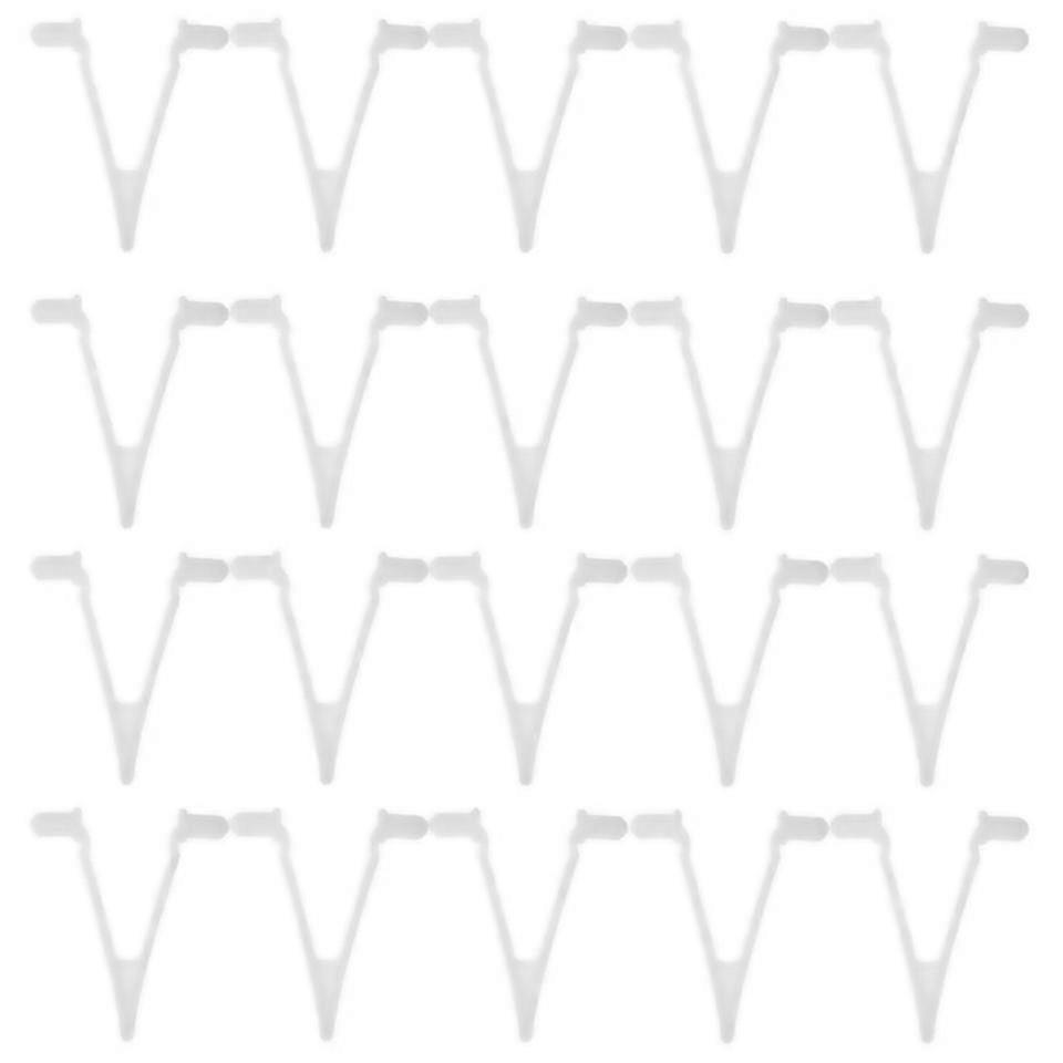 For 20 Pcs Pool Supplies Vclip Butterfly Telescopic Pole Fixing Clip Used For Pool Vacuum Handle Net