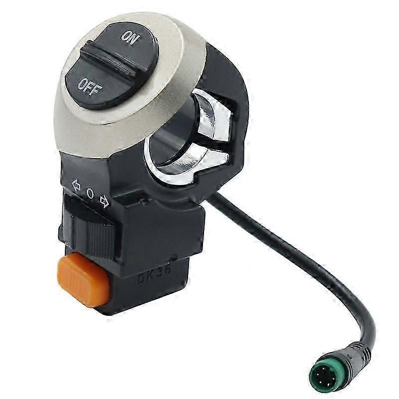Horn button for electric bicycle with 3-in-1 function
