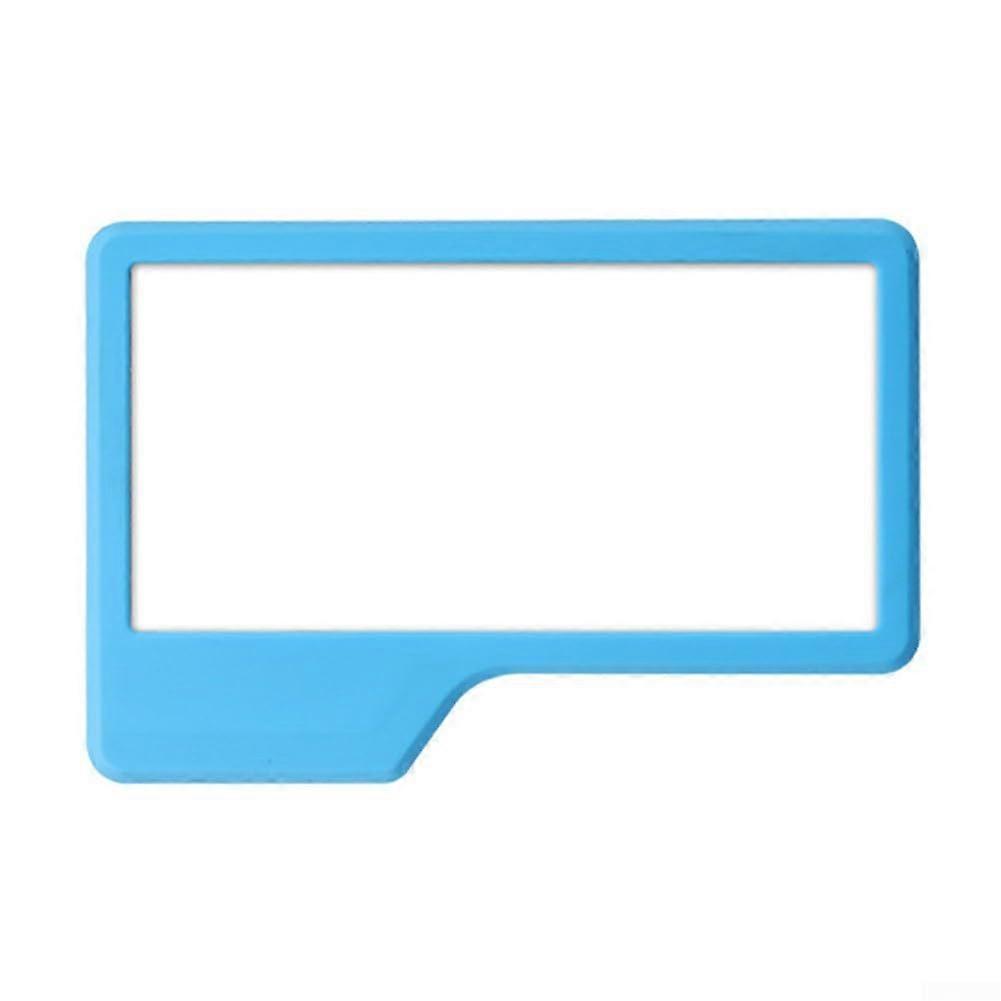 Shower Mirror for Shaving 14.5x10cm Silicone Mirror for Shower Mirrors,Bathroom Makeup Shave Mirror, Self Grips Mirror (blue)