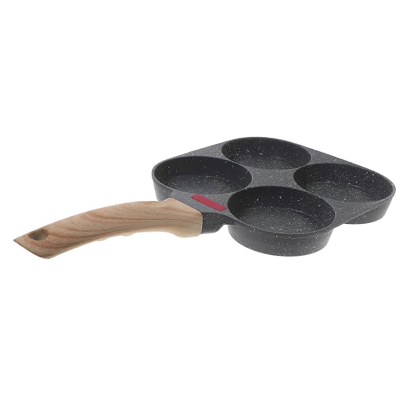 Nonstick Egg Poacher Pan with Sturdy Handle for Gas and Induction Stoves – Easy Clean Mini Skillet for Omelettes and Breakfast Cooking