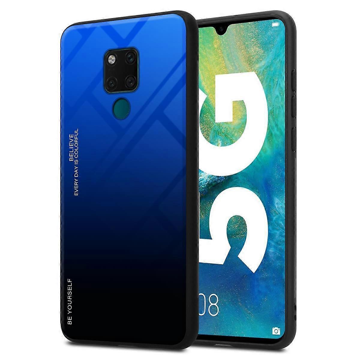 Huawei MATE 20 TPU Case - Back Cover with Protective Glass - Two-tone